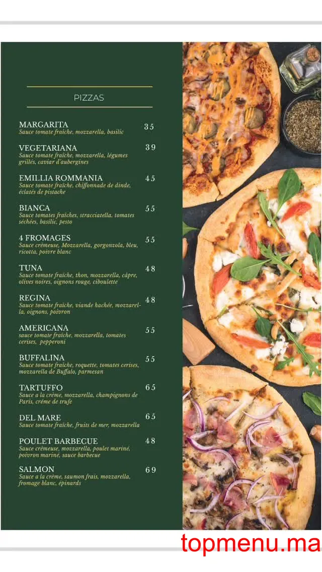 Zafferano menu page 6