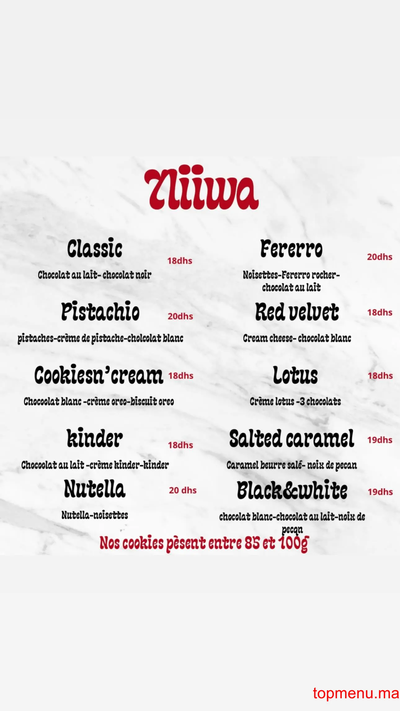 7liiwa menu page 1