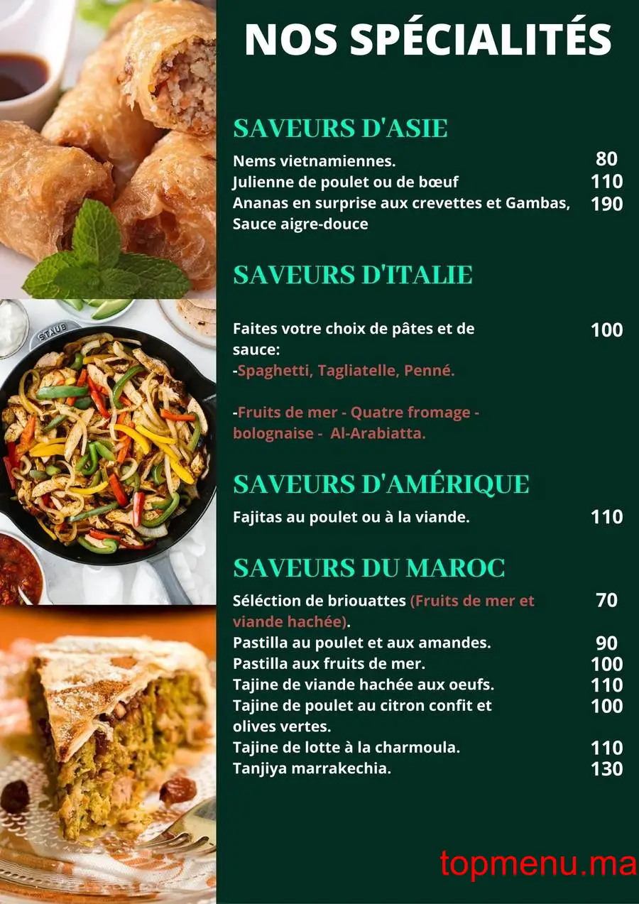 Las Terrazas de Andalucia menu page 10