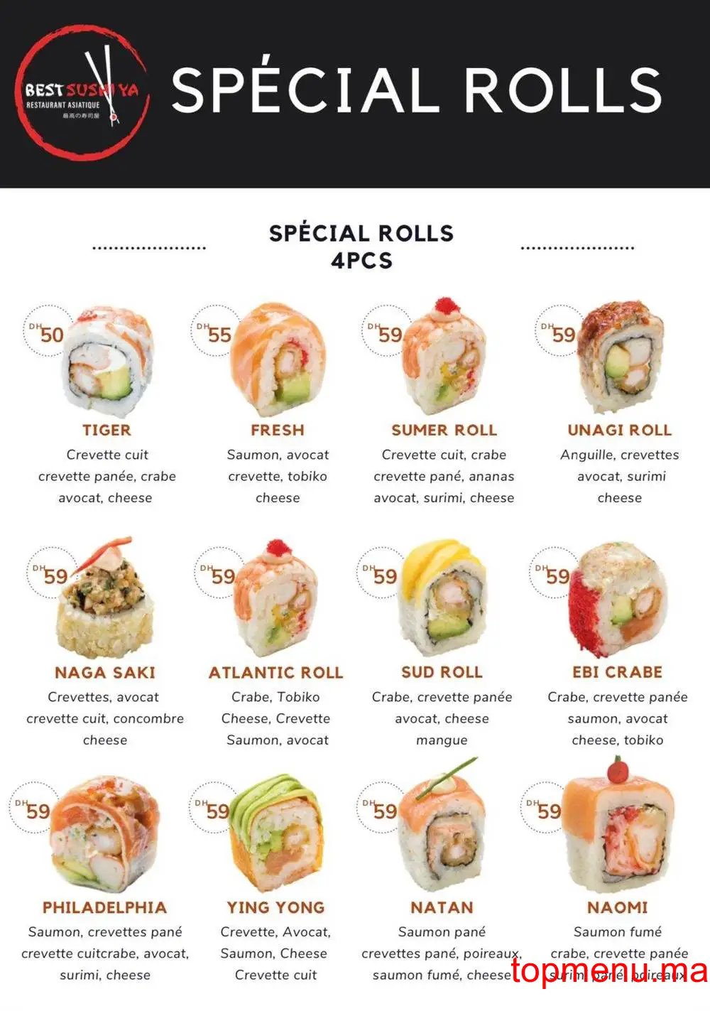 Best Sushi Ya menu page 20