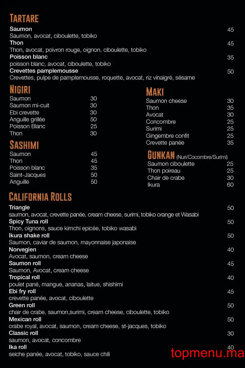 Spicy – Asian Kitchen menu page 3