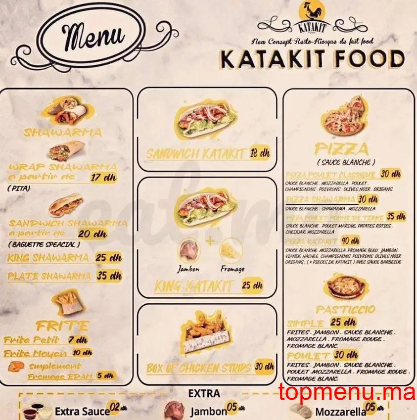 KATAKIT FOOD menu page 1