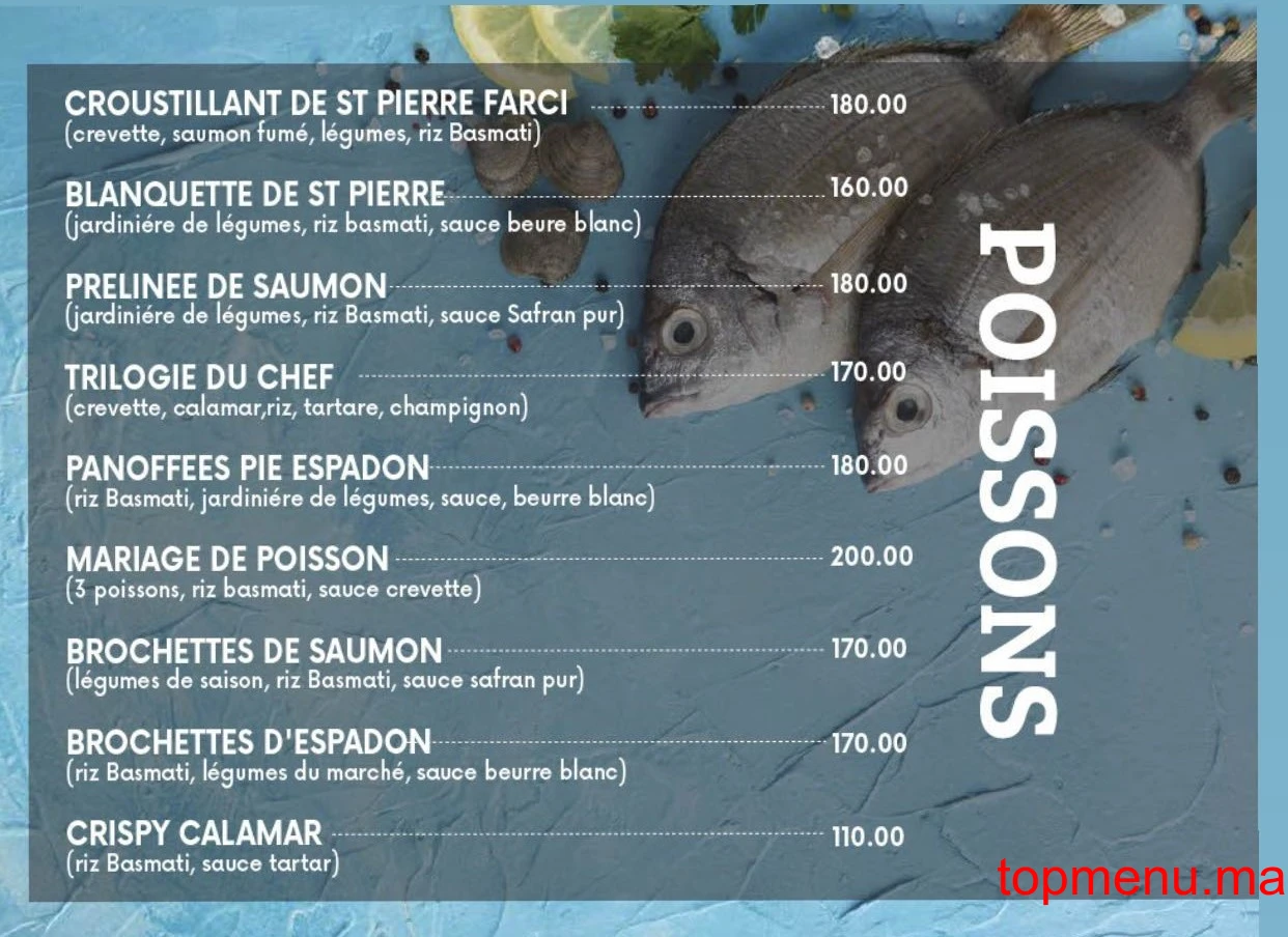 6ÈME CAFE menu page 4