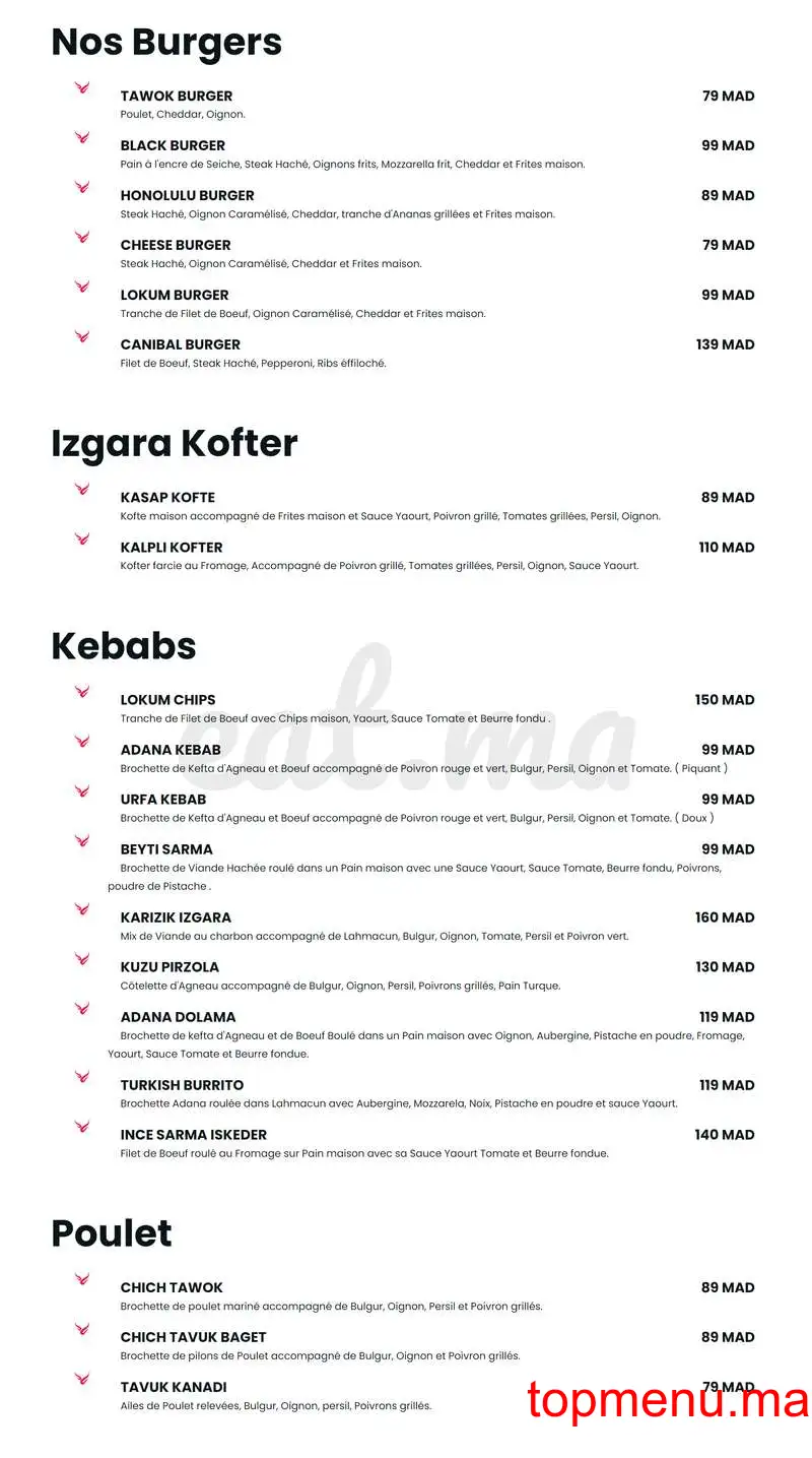 Turkish SteakHouse menu page 3