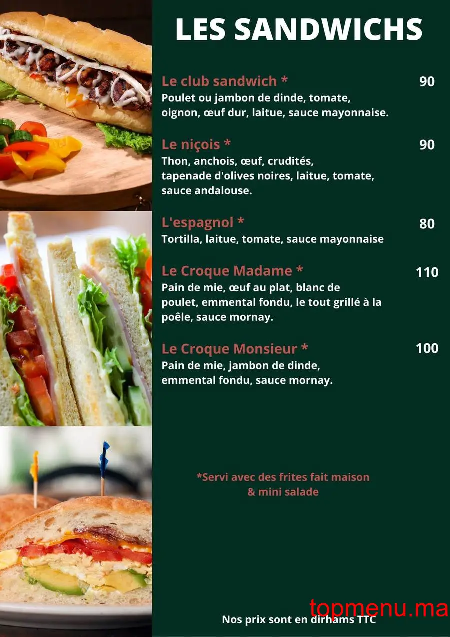 Las Terrazas de Andalucia menu page 6