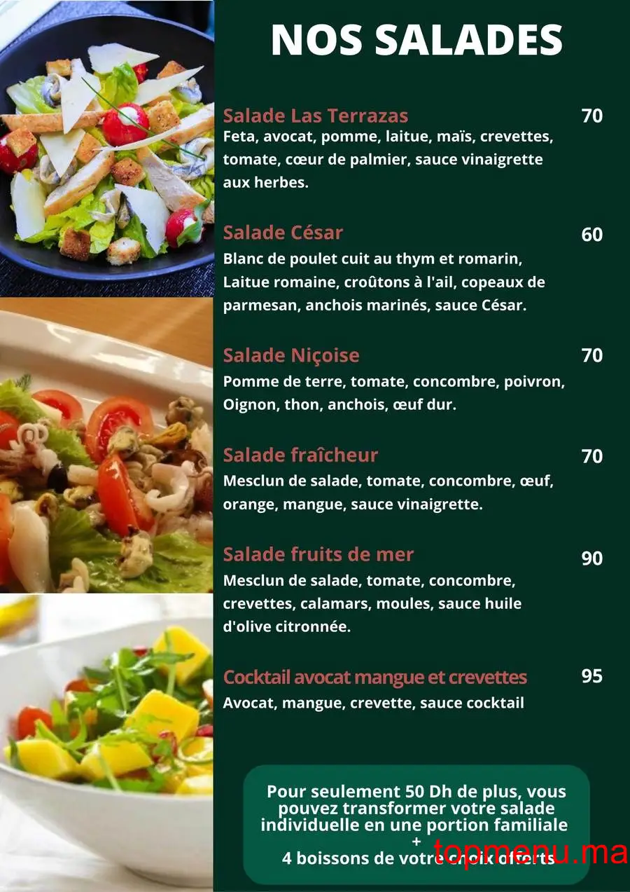 Las Terrazas de Andalucia menu page 5