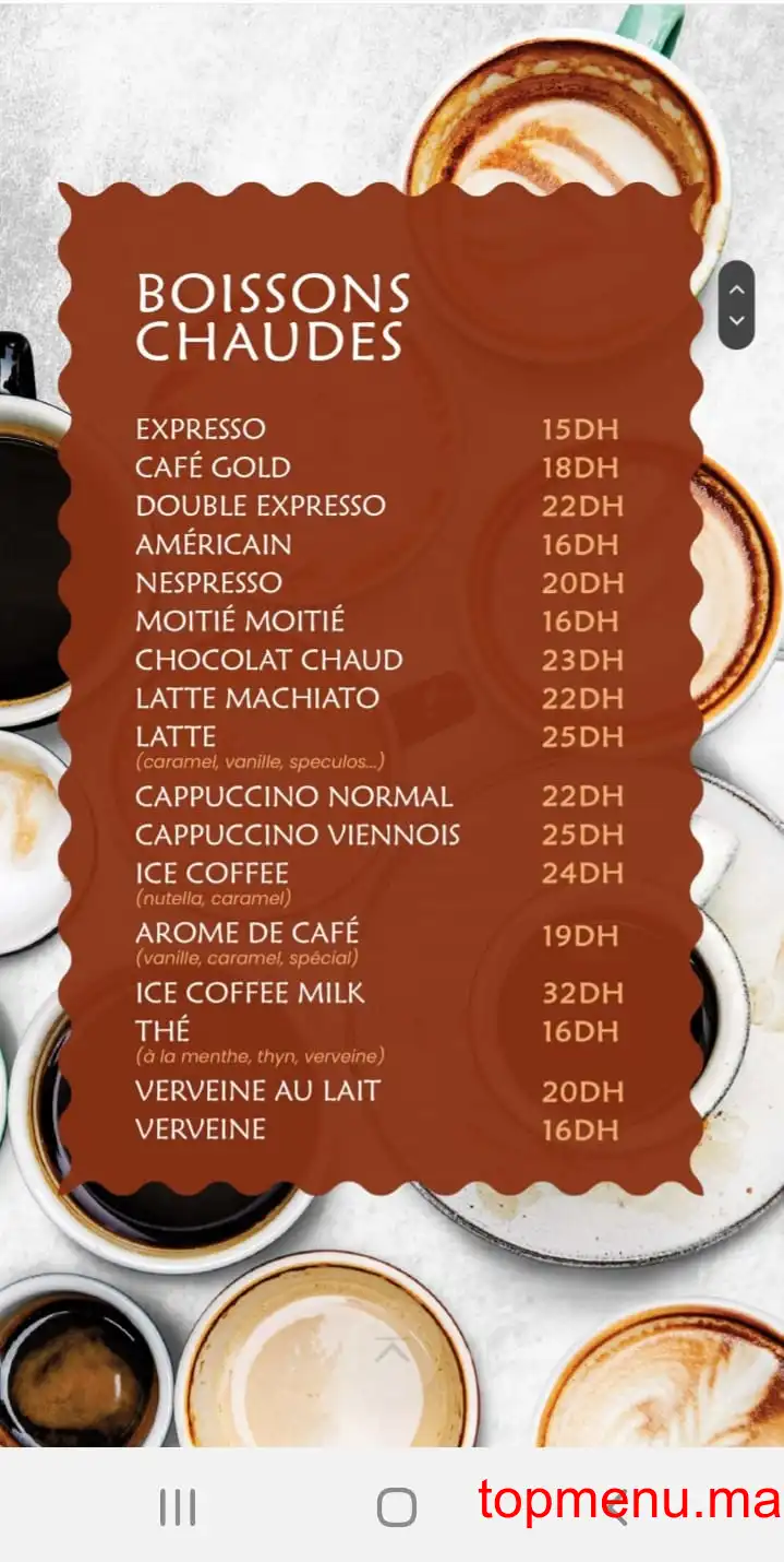 Le coin menu page 1