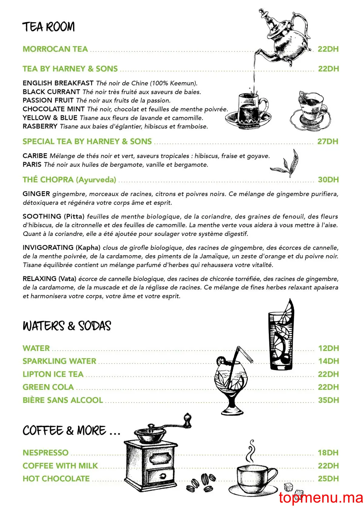 Mochi-Eat Healthy menu page 1