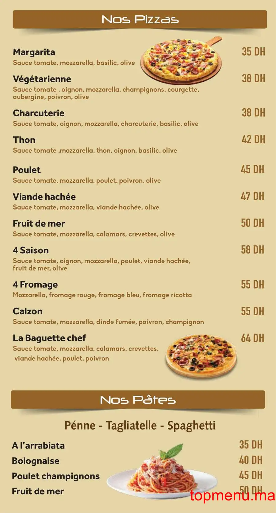 La Baguette Chef قائمة الطعام page 5