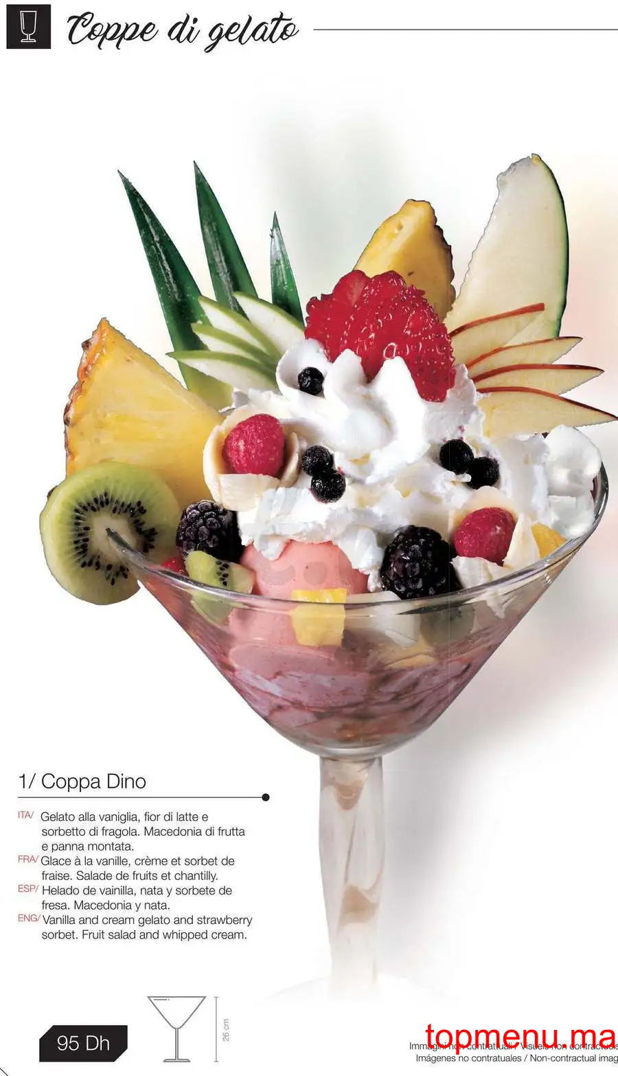 Dino Gelati menu page 6