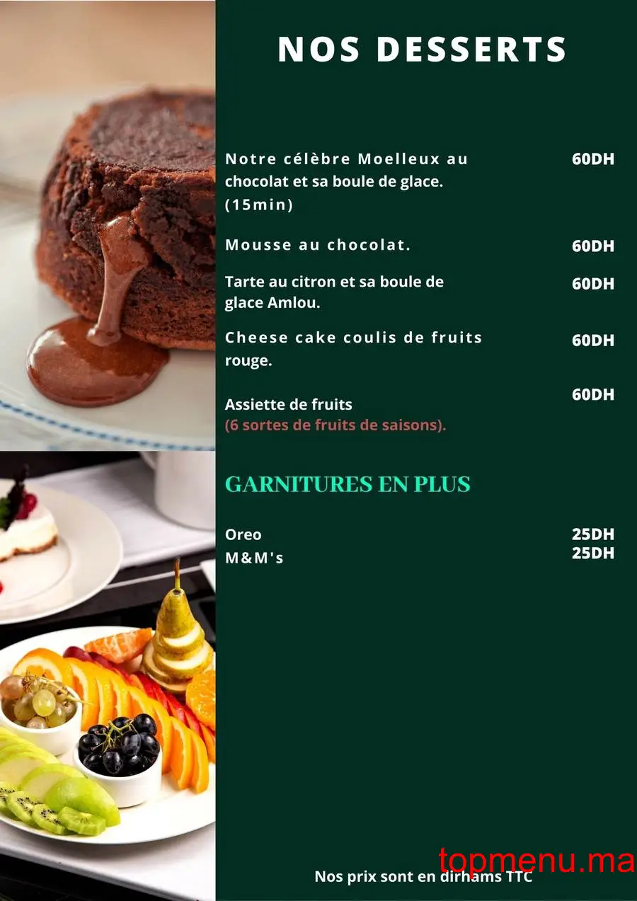 Las Terrazas de Andalucia menu page 18