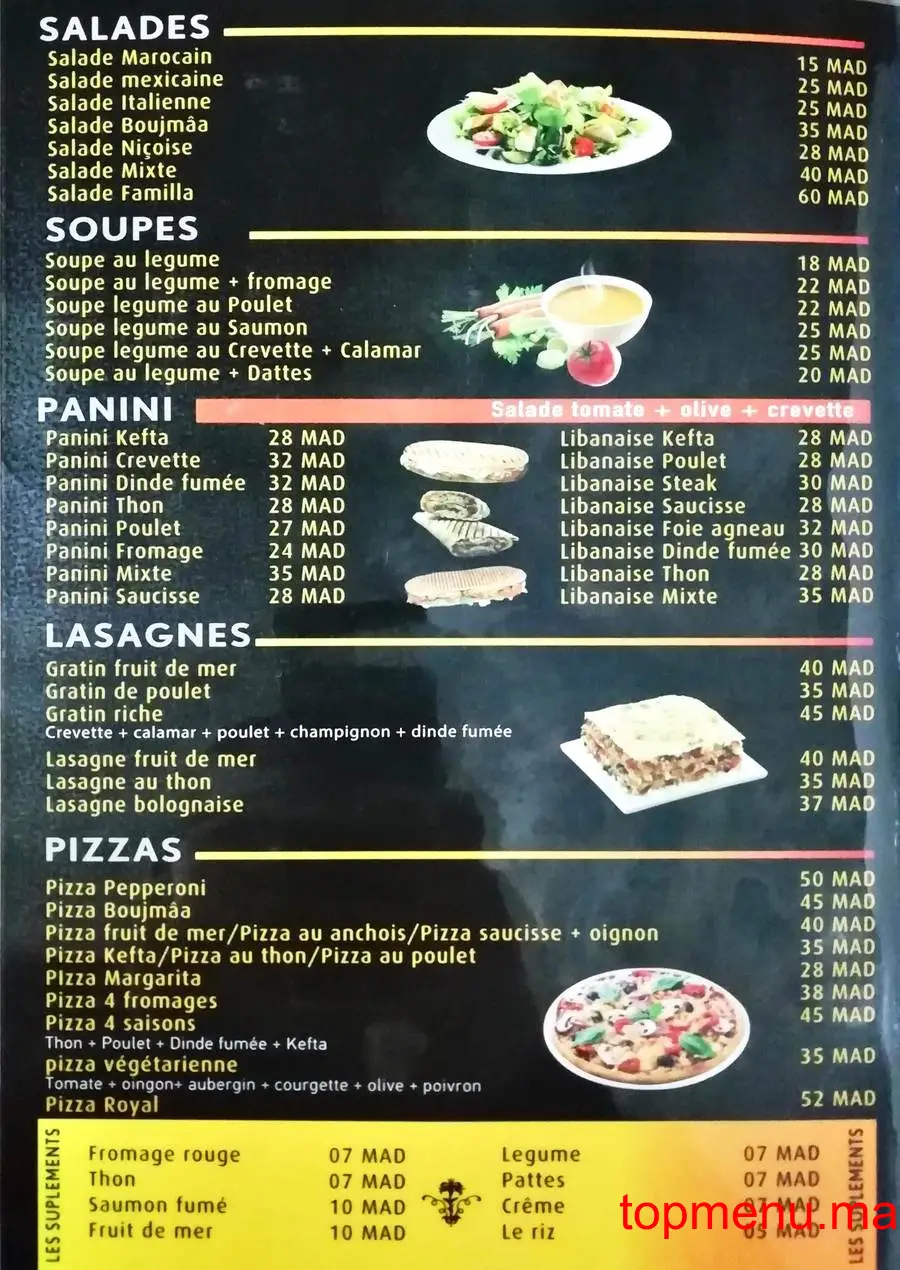 Plats Haj Boujemaa menu page 3