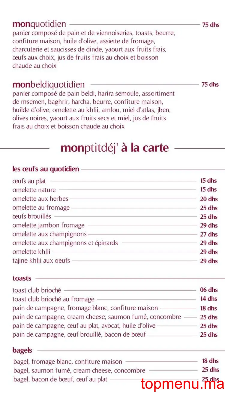 mon quotidien Targa menu page 2