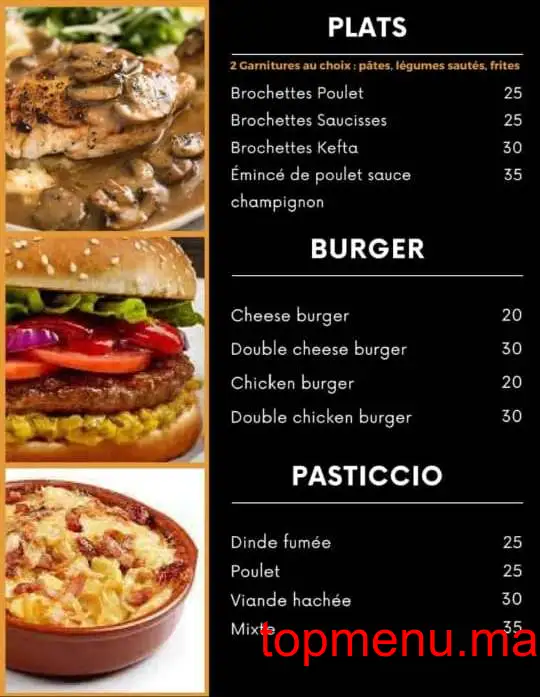 Kapriccio Food menu page 2