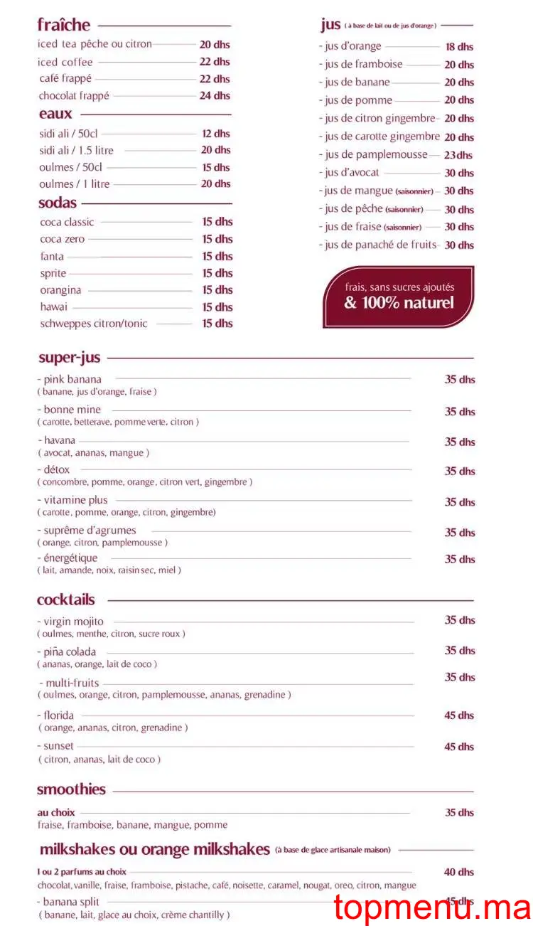 mon quotidien Guéliz menu page 12