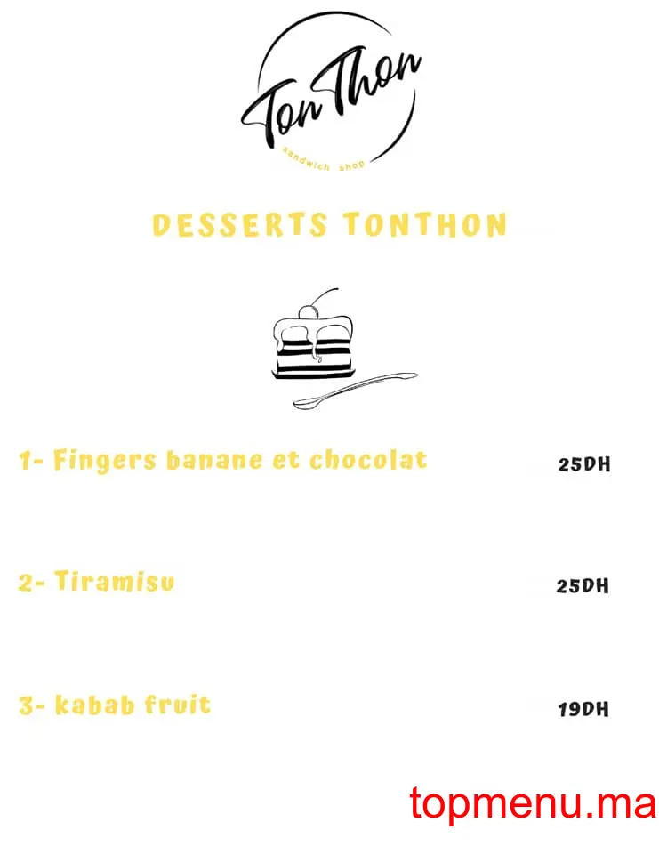 Ton Thon menu page 3