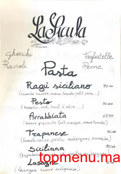 LA SICULA menu page 2