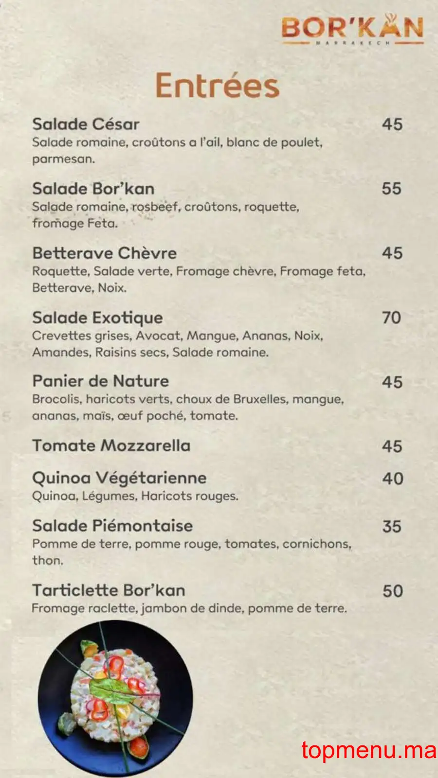 Bor’kan menu page 1