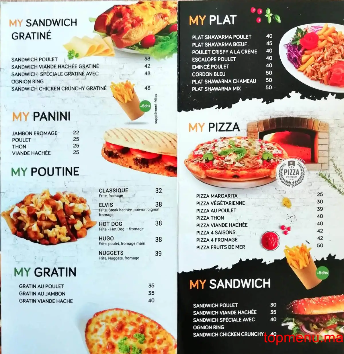 My Kebab & Tacos menu page 3