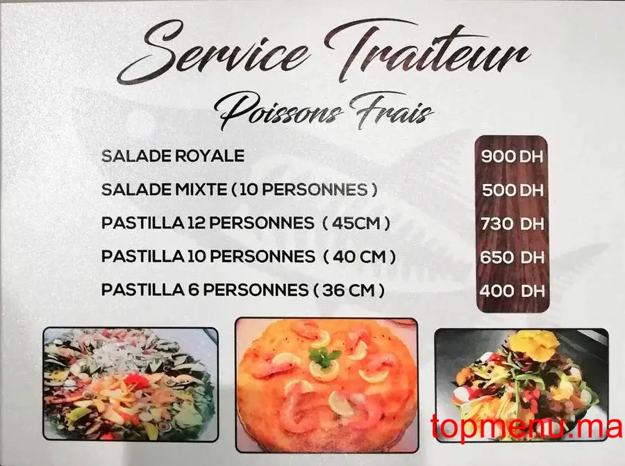 Boujemaa Poisson menu page 3