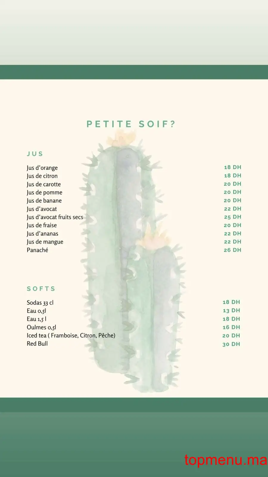 Cactus café menu page 4