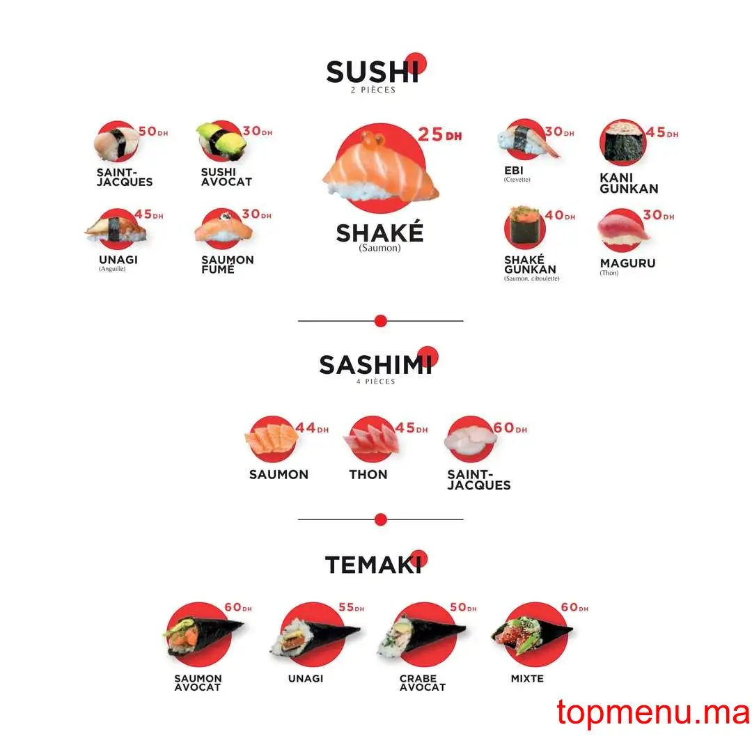 Yoka Sushi menu page 6