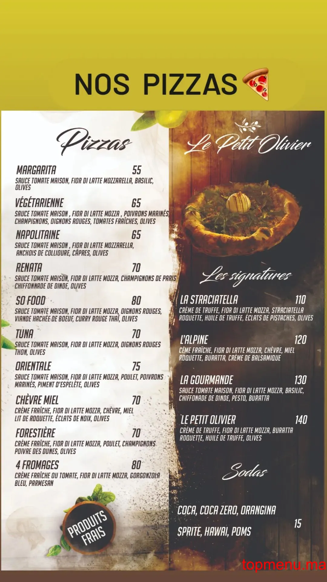 Le Petit Olivier menu page 6