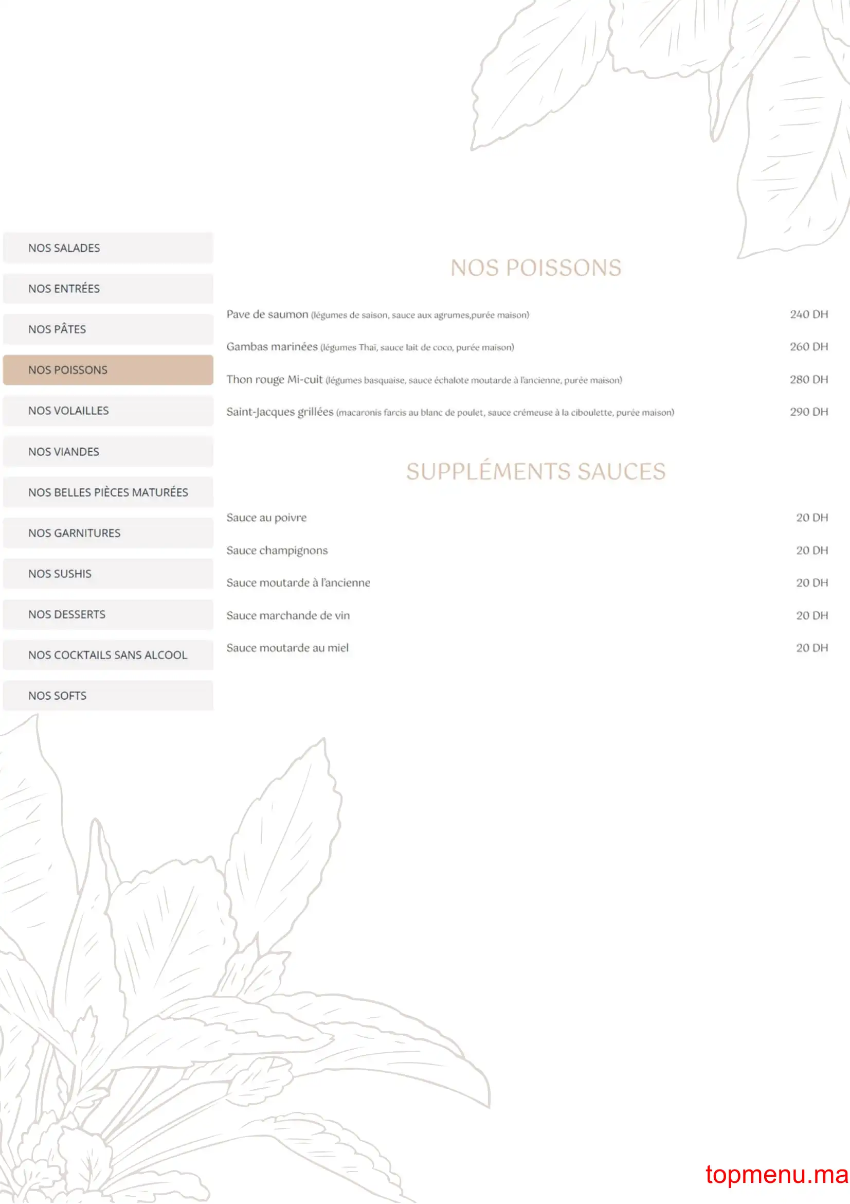 Nommos menu page 4