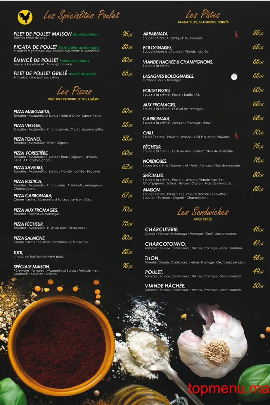 Azyr menu page 4