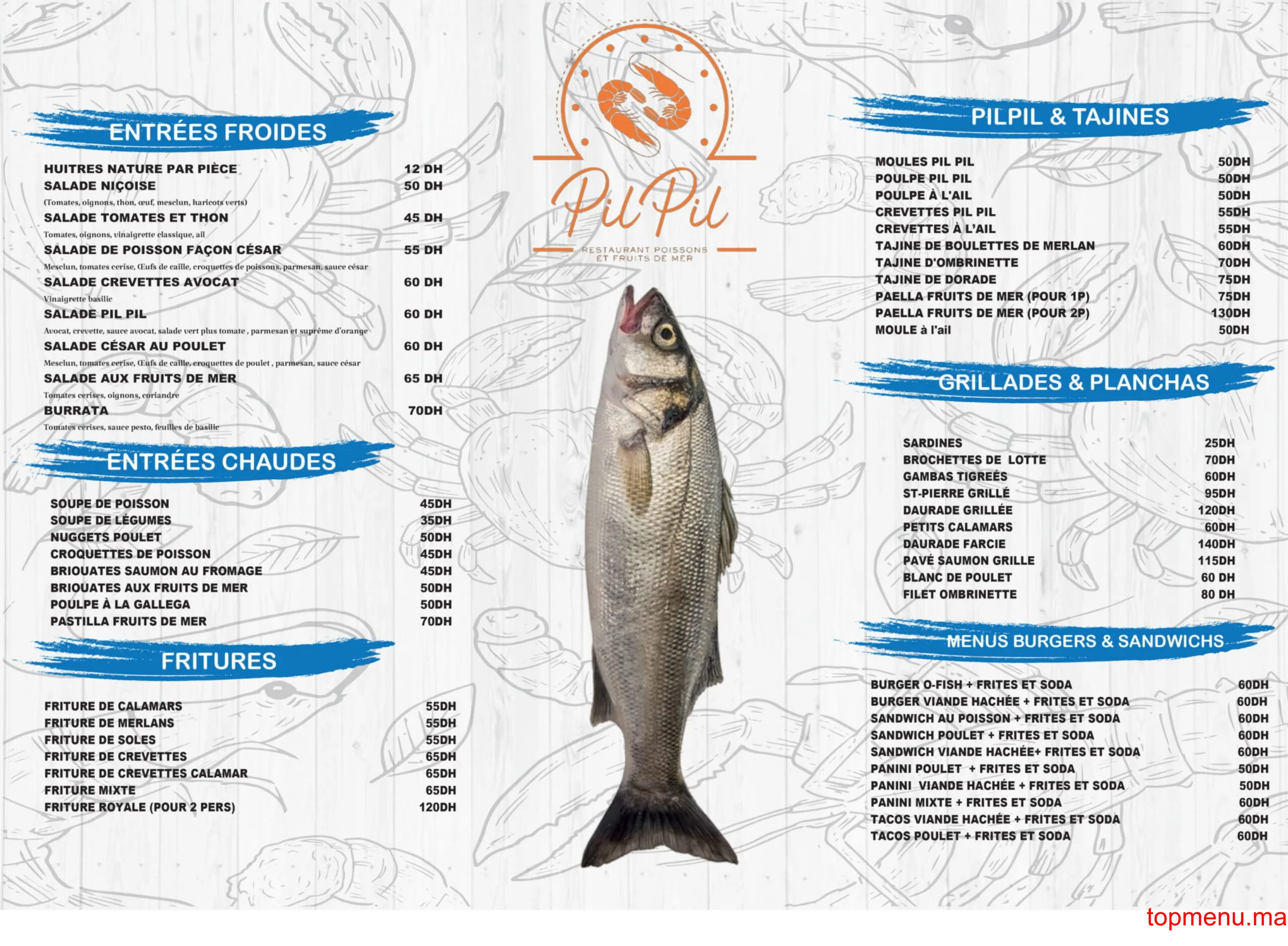 PilPil menu page 1