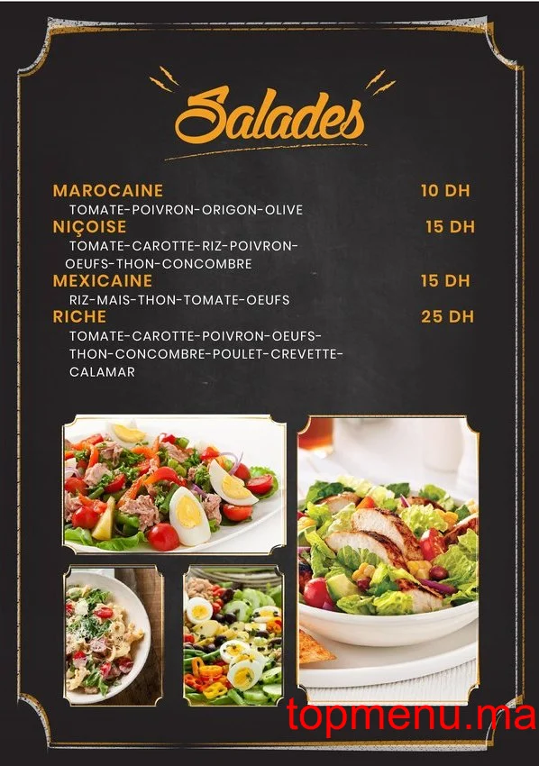 Le Tacos menu page 1