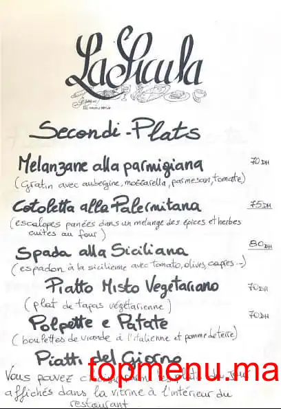 LA SICULA menu page 3