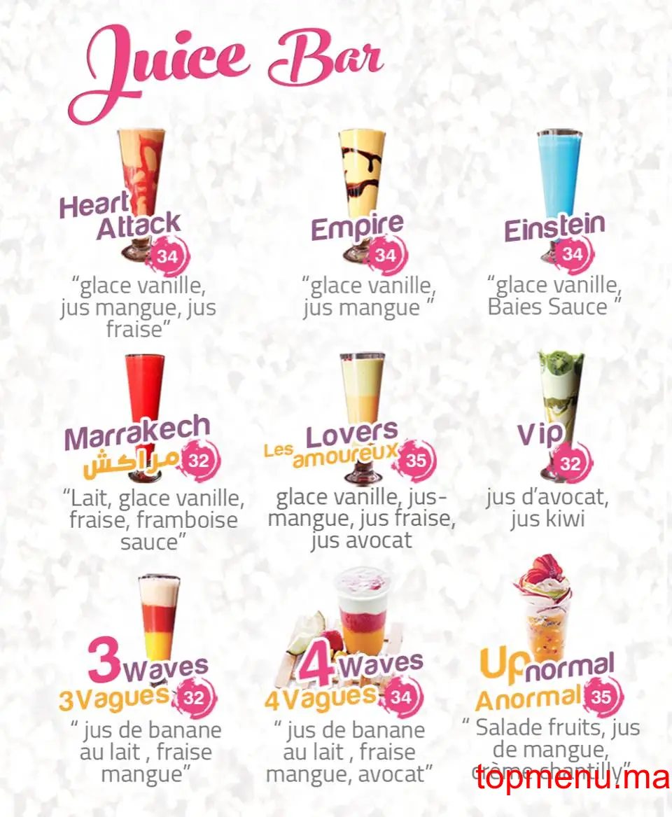 Juice bar menu page 12