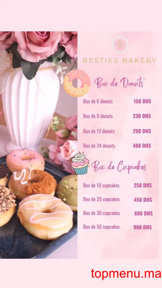 Besties Bakery menu page 4