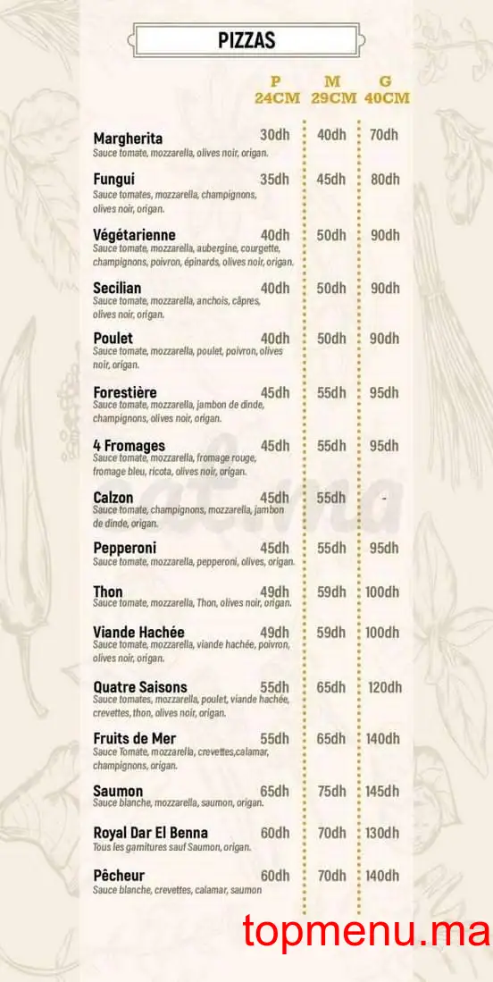 Dar El Benna menu page 2