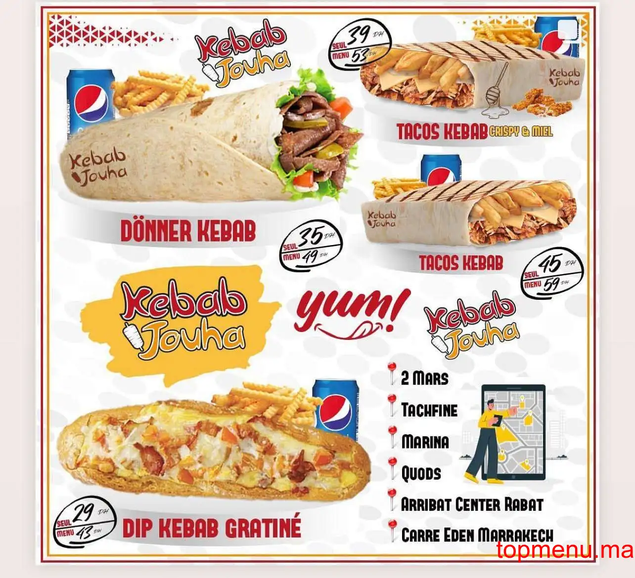 Kebab Jouha menu page 3