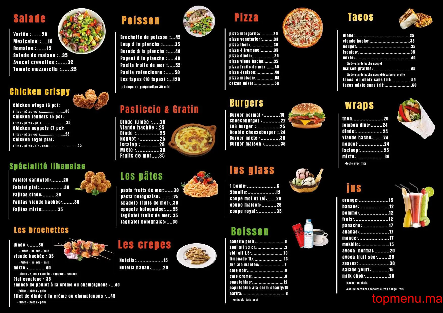 La Familia menu page 4