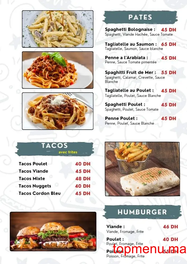 Chouf l’Or menu page 4