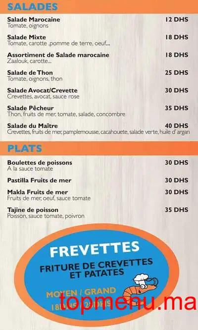 Maitre crevette menu page 3