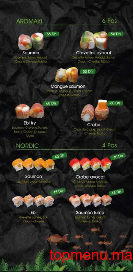 Zatchi sushi menu page 6