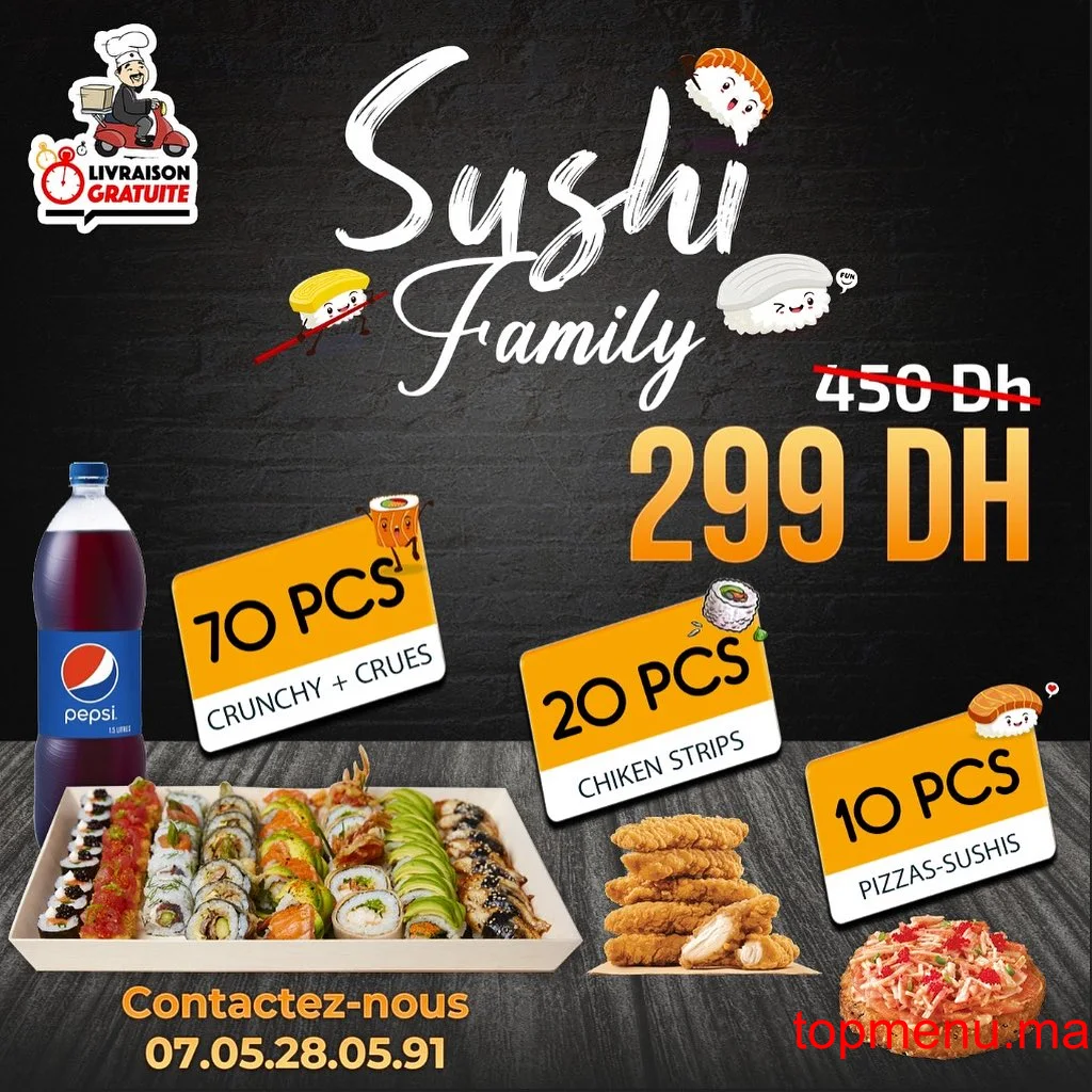 Top Sushi menu page 5