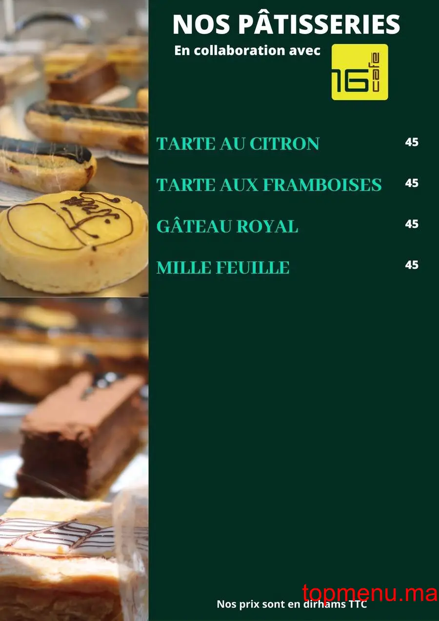 Las Terrazas de Andalucia menu page 21