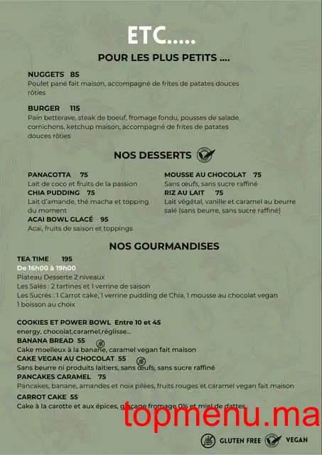 Nativ’ Kitchen menu page 4