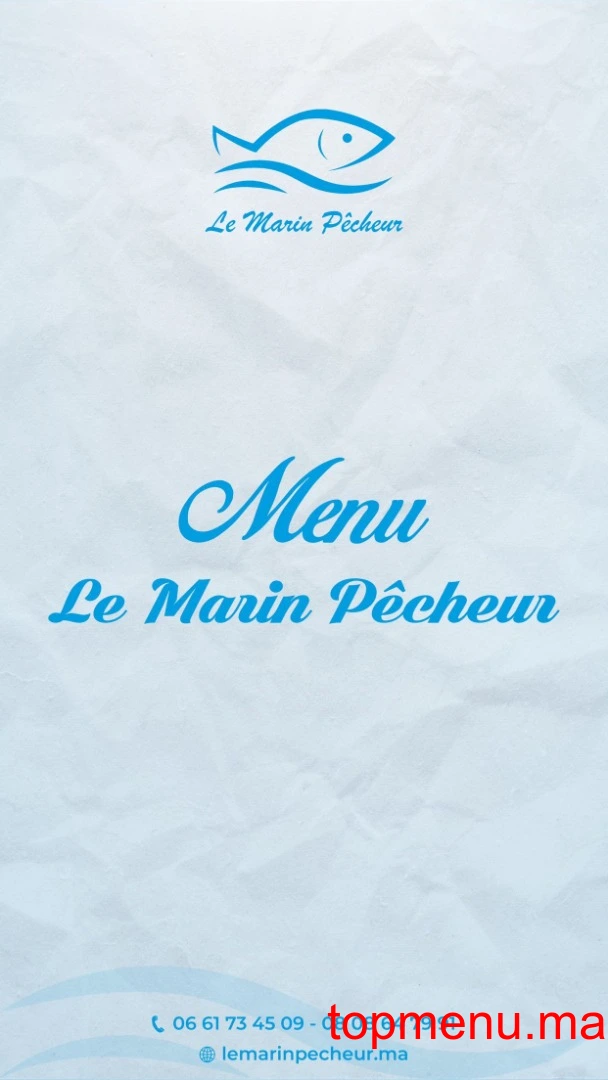 Le Marin Pecheur menu page 1