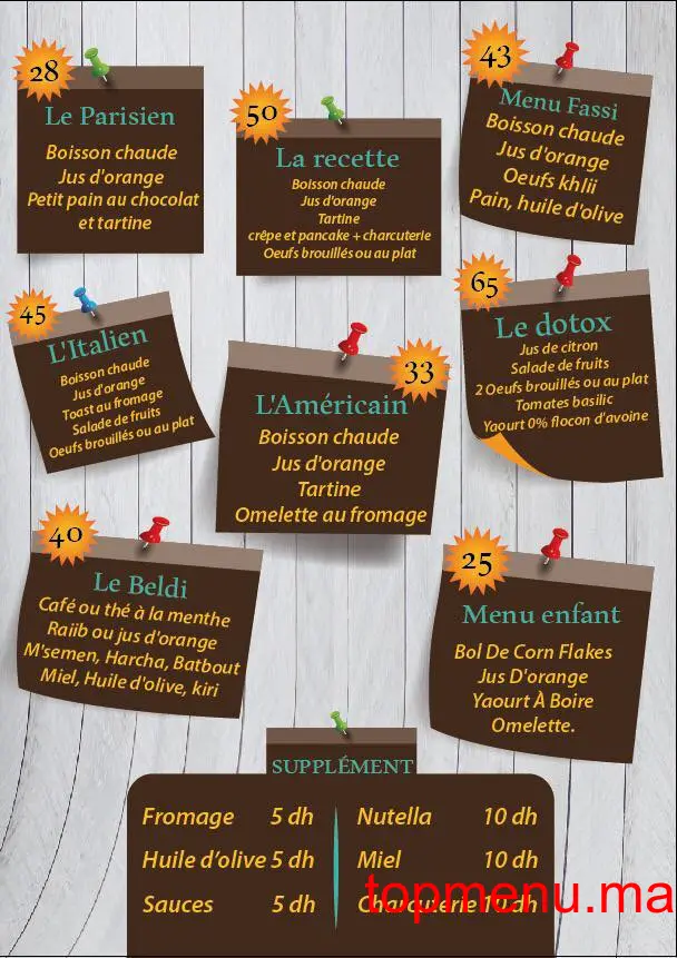 La Recette Crêperie menu page 2