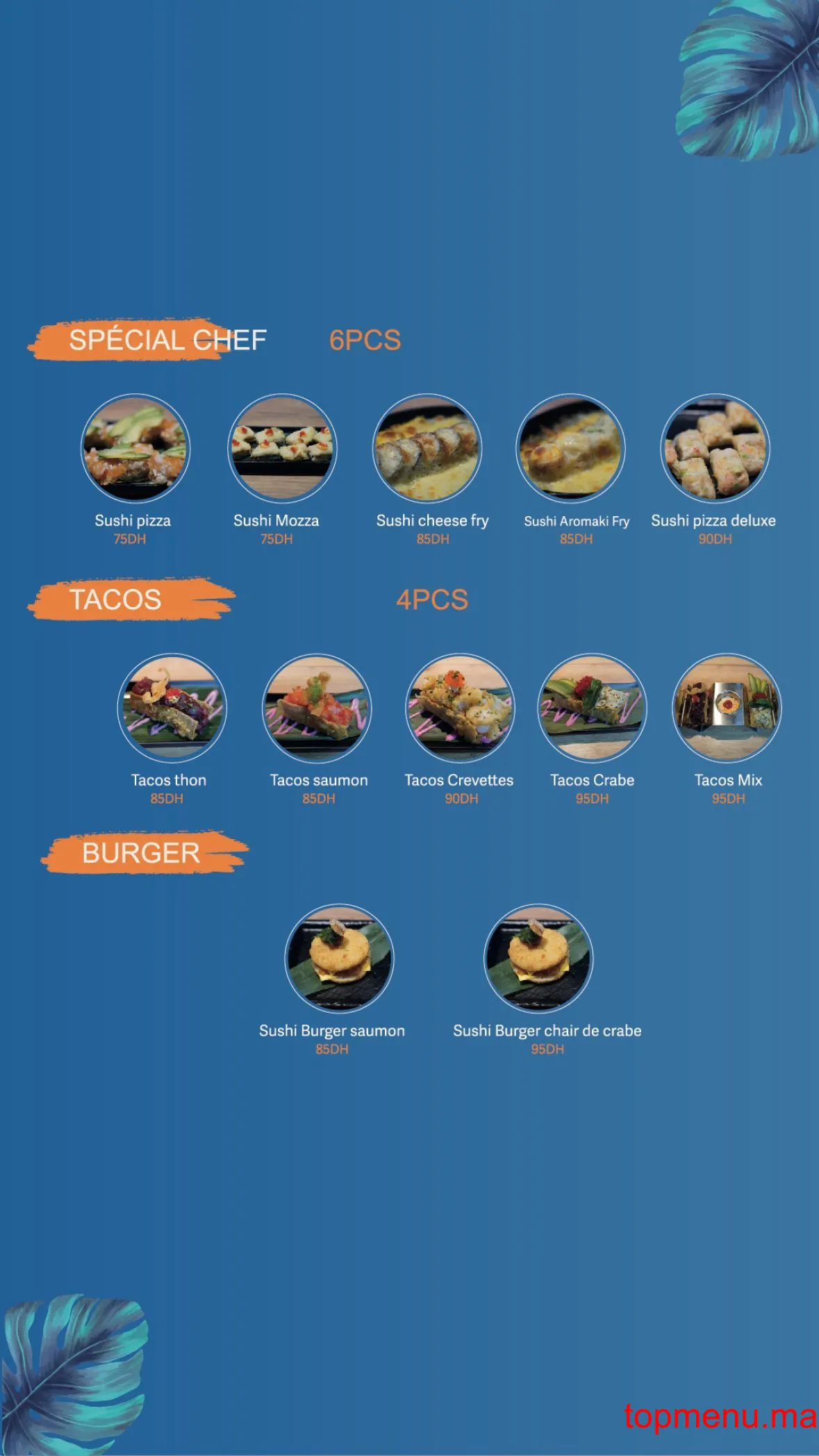 Hy Sushi menu page 5