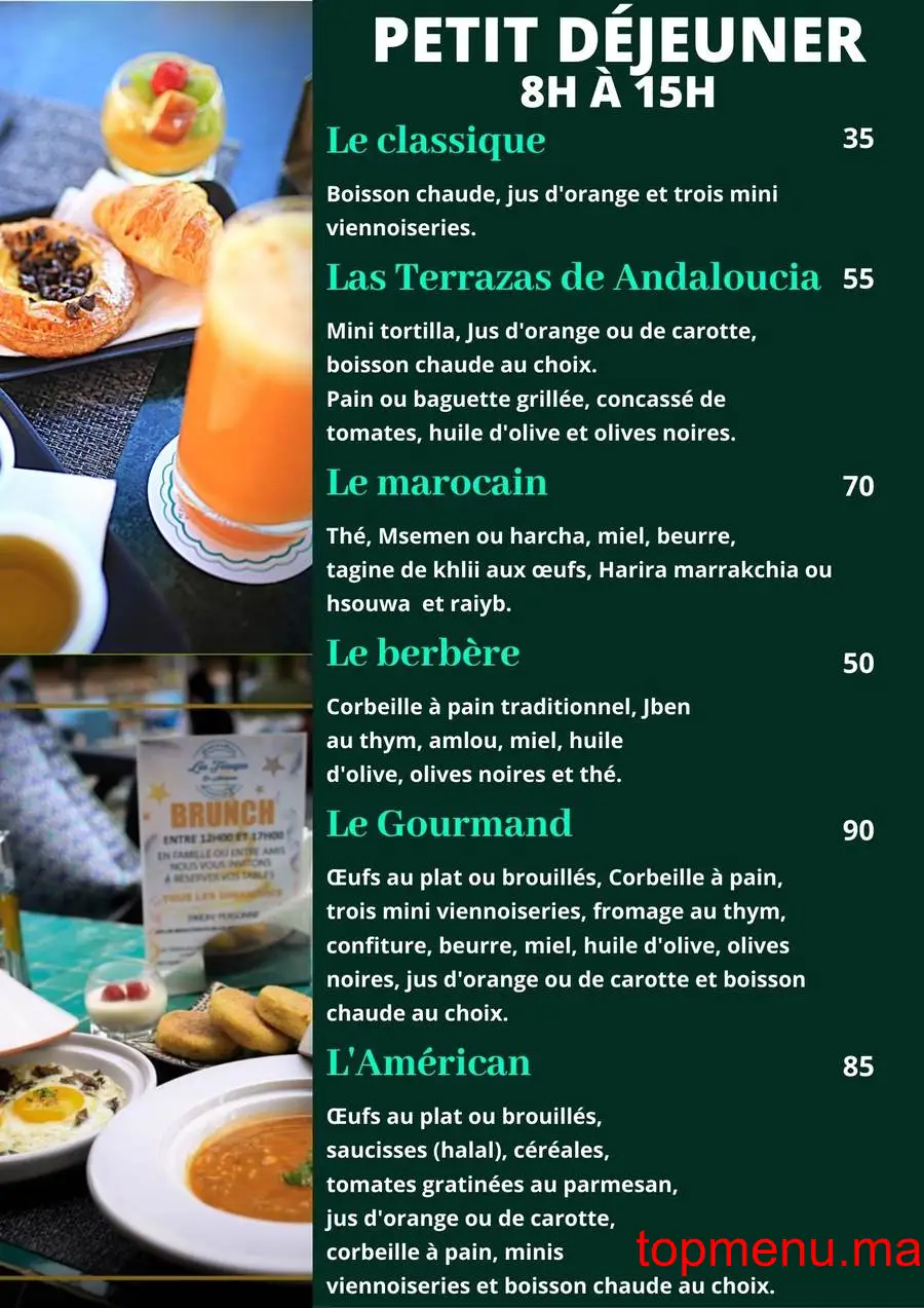 Las Terrazas de Andalucia menu page 3