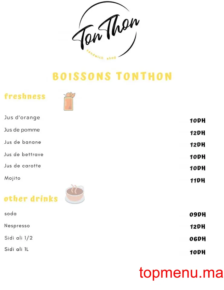 Ton Thon menu page 4