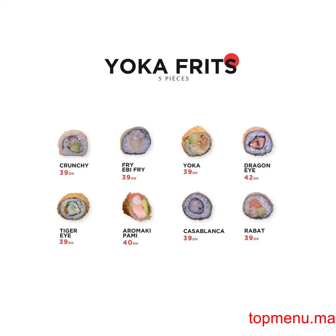 Yoka Sushi menu page 14