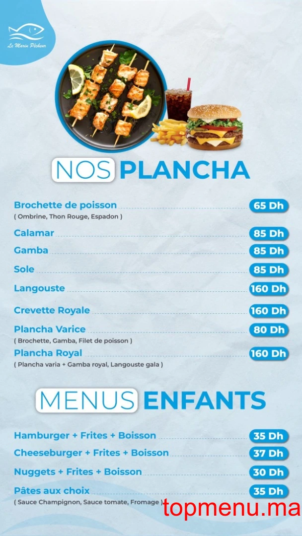 Le Marin Pecheur menu page 6